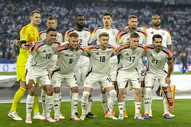Mannschaftsfoto der deutschen Startelf